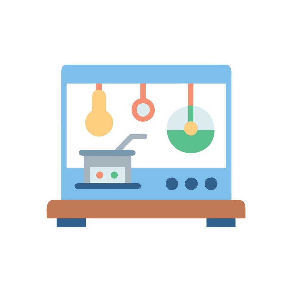 Innovative Physics Lab Experiment Icon vector