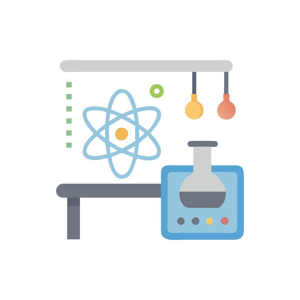 Dynamic Physics Lab Science Illustration vector