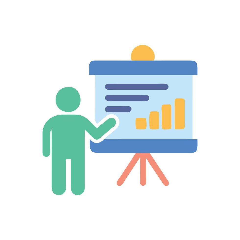Effective Presentation Skills Communication Icon vector
