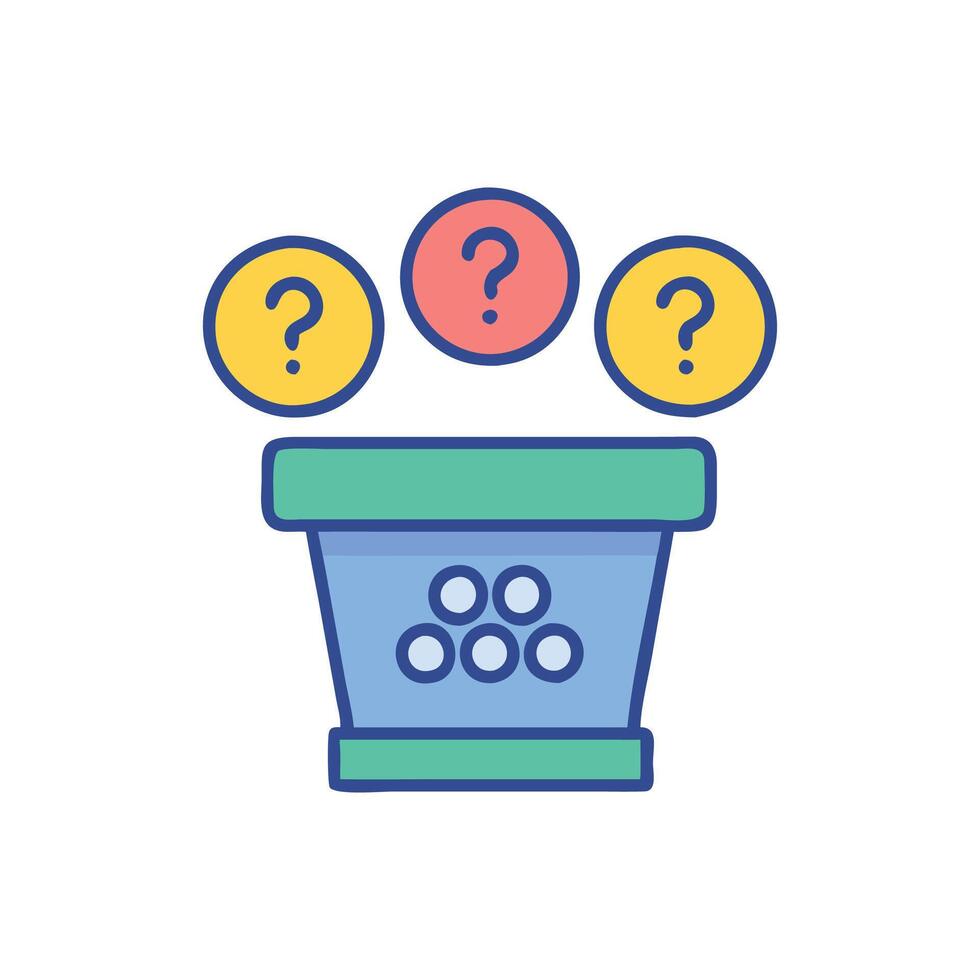 Challenging Quiz Game Icon for Students vector