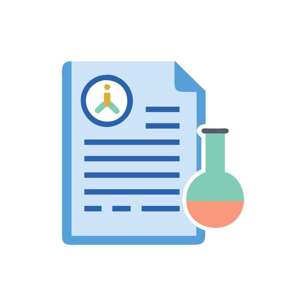 Engaging Research Paper Icon for Academics vector