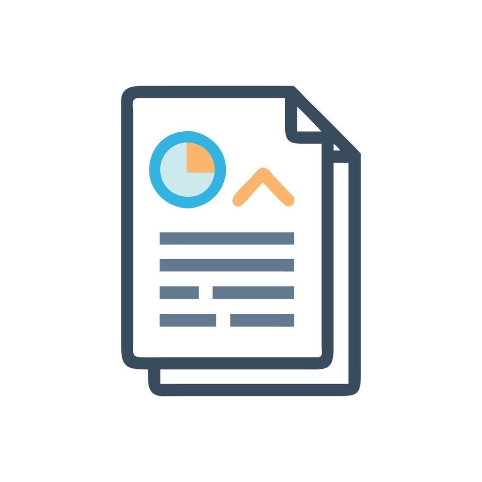 Dynamic Research Paper Icon for Science vector