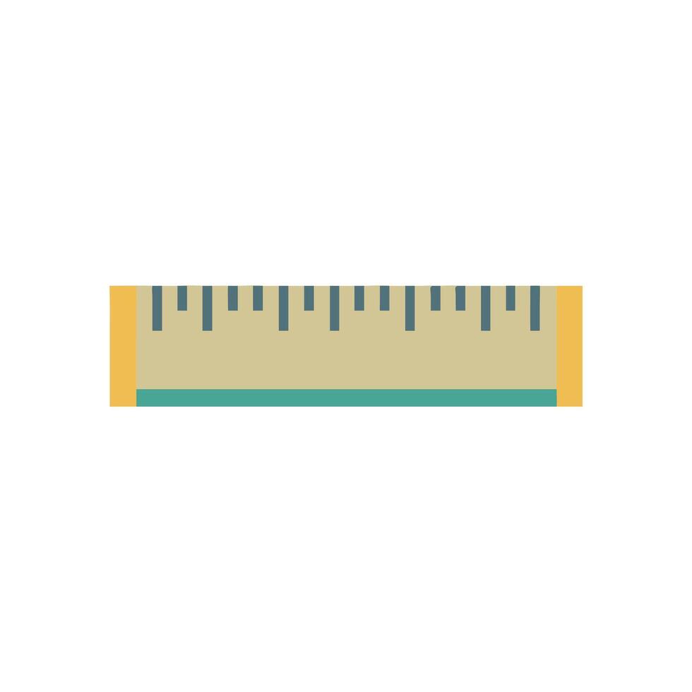 Modern Ruler Icon for Creative Learning vector