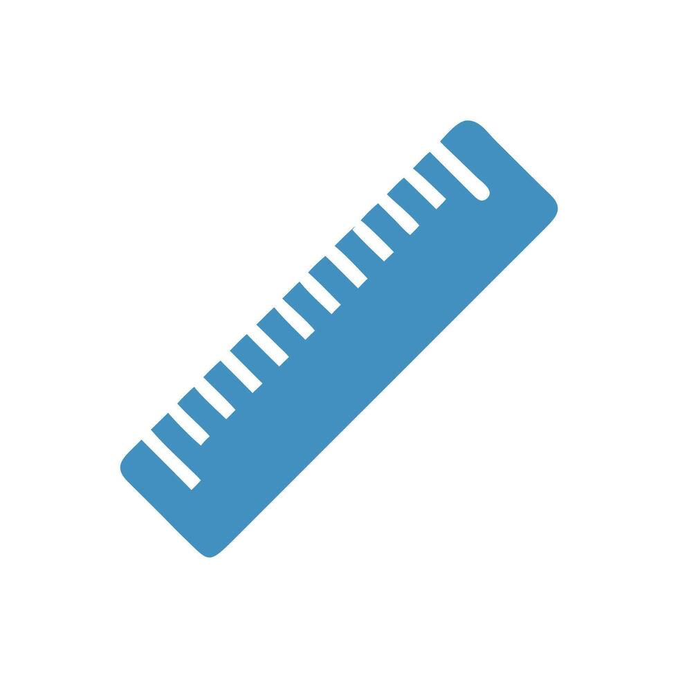 Stylish Ruler Icon for Creative Projects vector