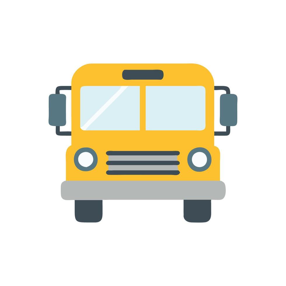 Dynamic School Bus Icon for Transportation vector