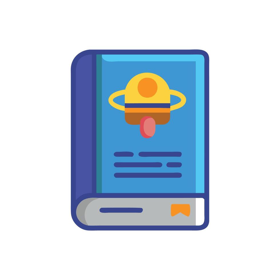 Creative Science Fiction Reading Icon vector