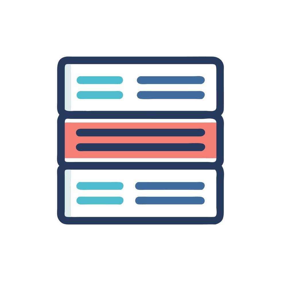 Stylish Sentence Structure Icon for Students vector