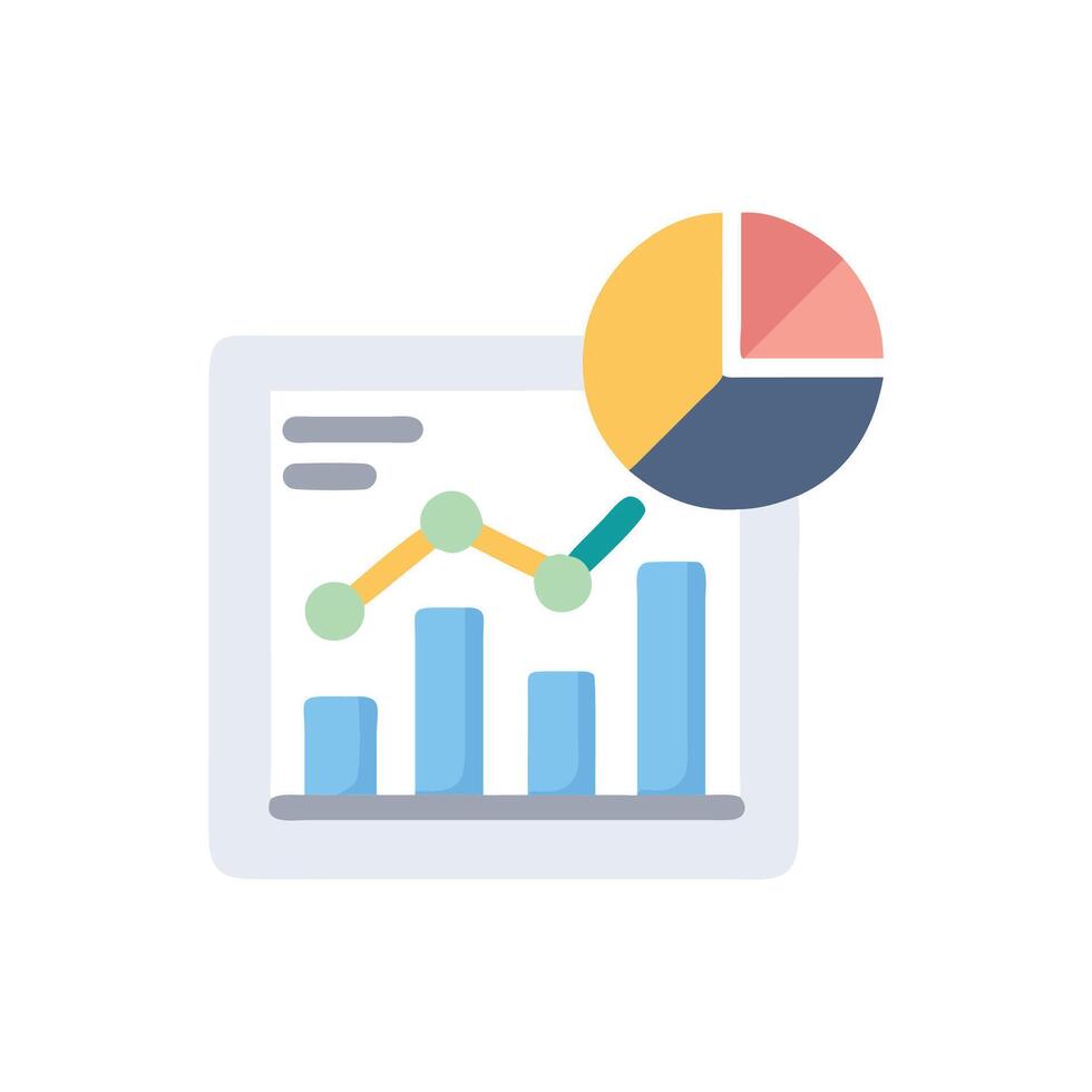 Comprehensive Statistics Education Icon vector