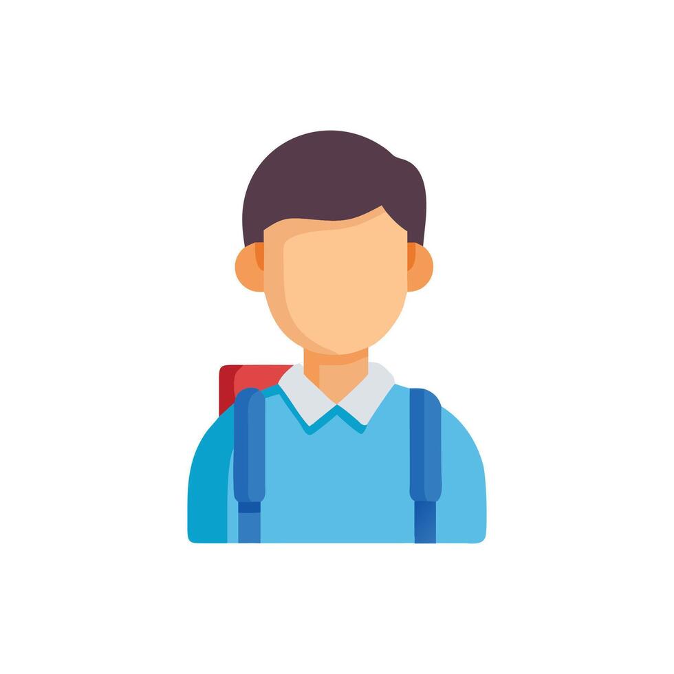 Dynamic Student Icon for Educational Use vector