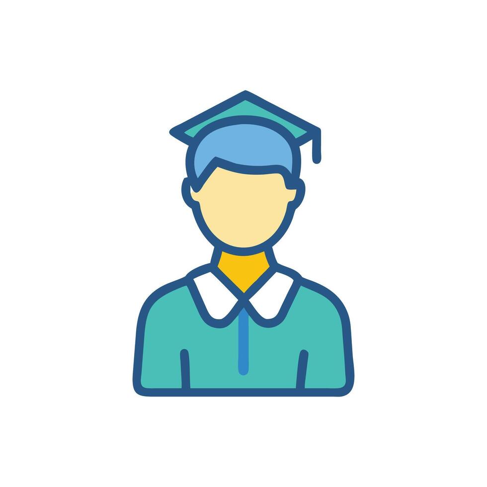 Engaging Student Icon for Classroom Activities vector