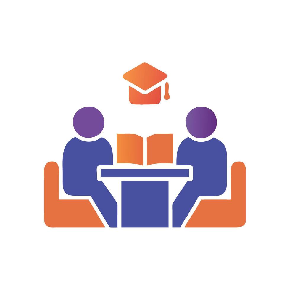 Stylish Student Lounge Icon for Relaxation vector