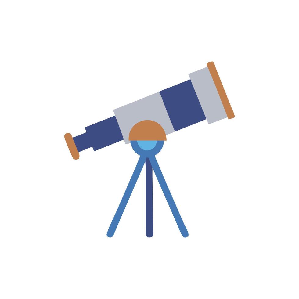 Dynamic Telescope Icon for Astronomy Learning vector