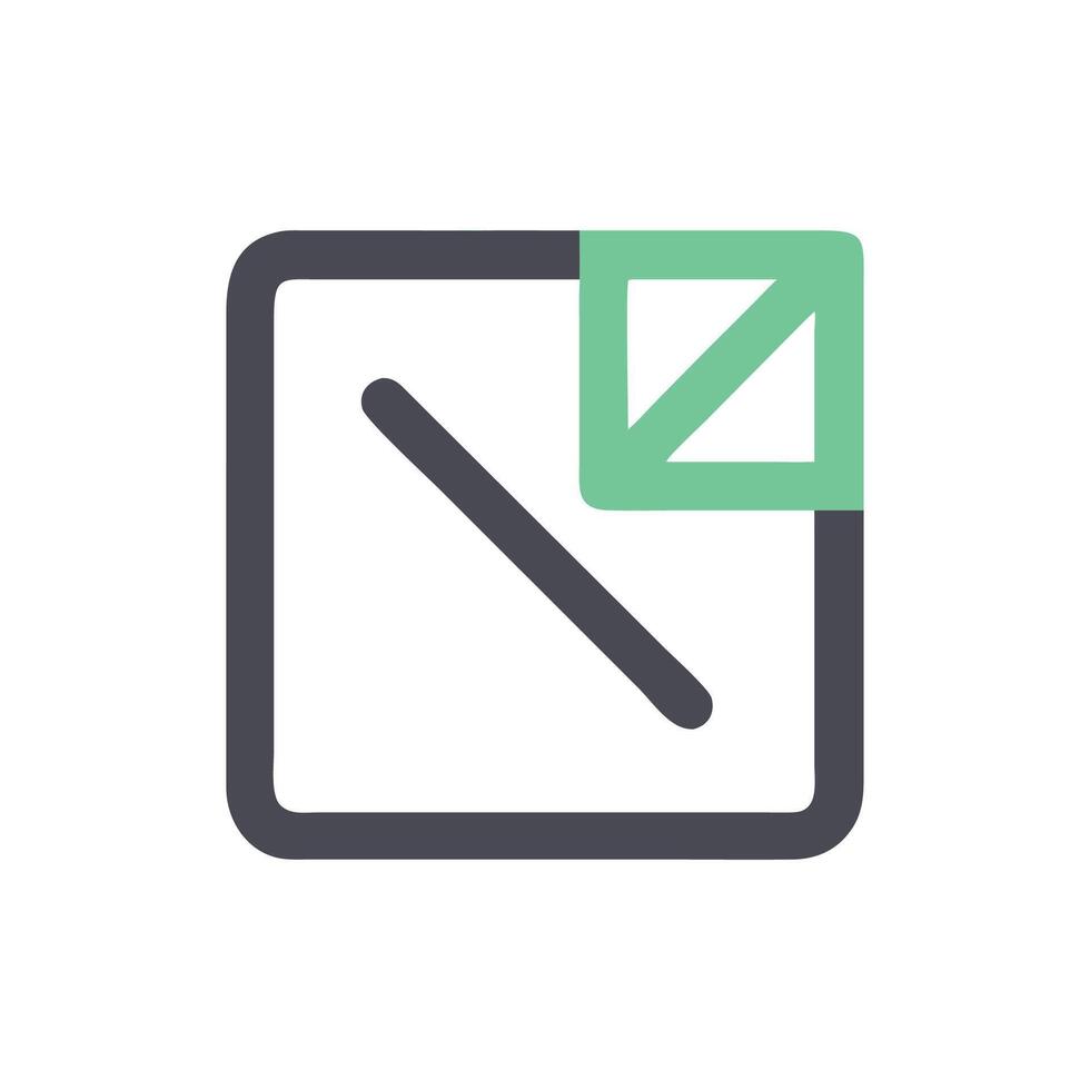 Colorful Trigonometry Icon for Educational Activities vector