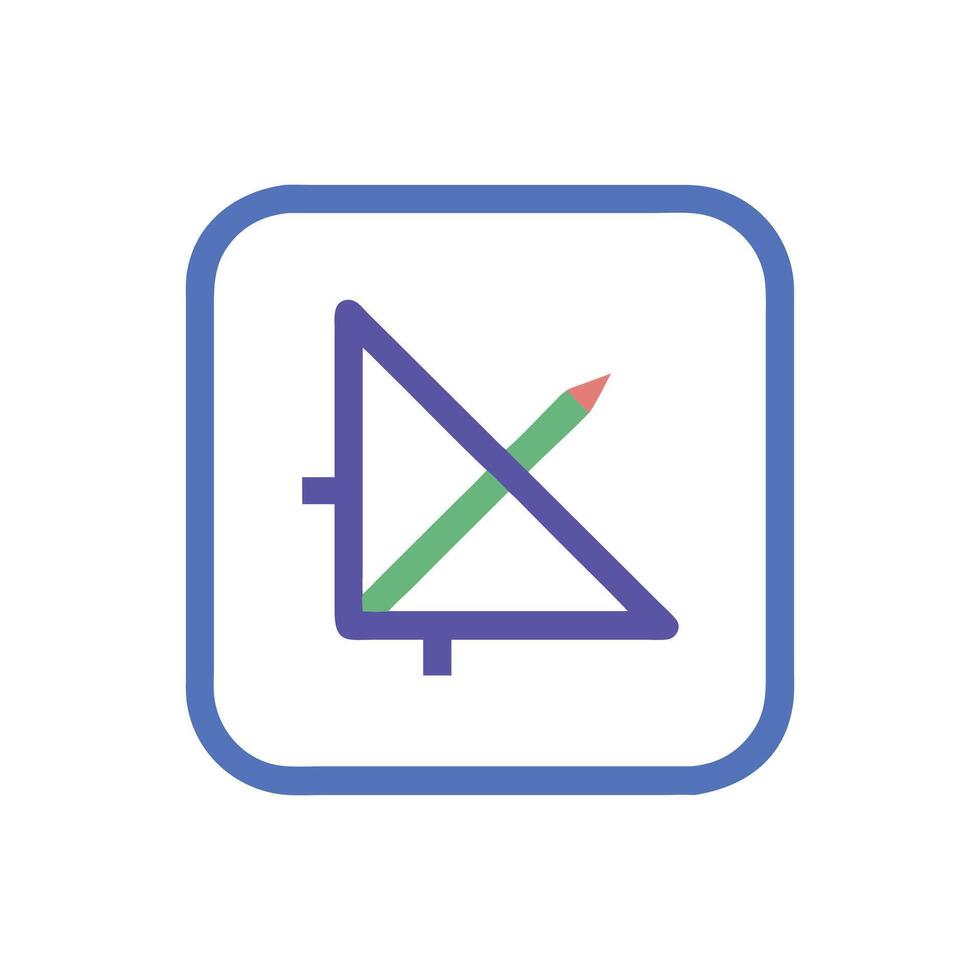 Dynamic Trigonometry Icon for Math Learning vector