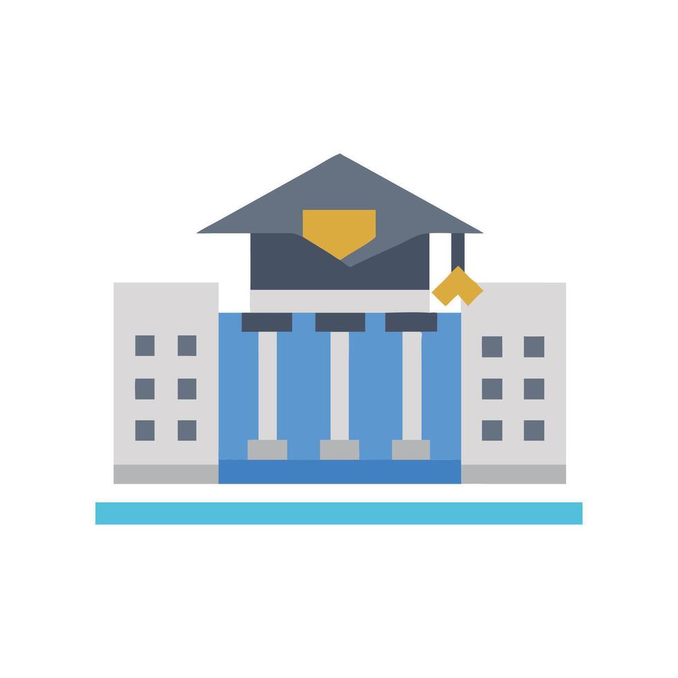 Dynamic University Icon Design vector