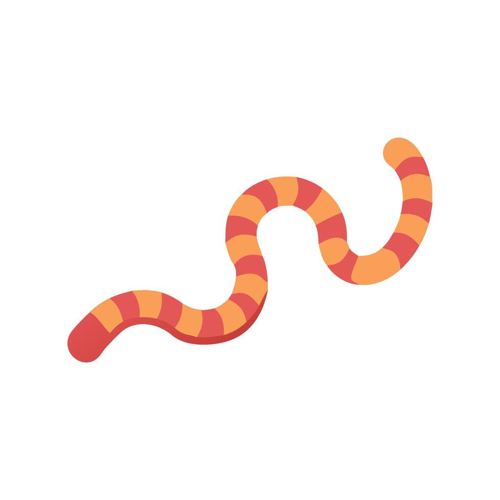 Charming Worm in Soil vector