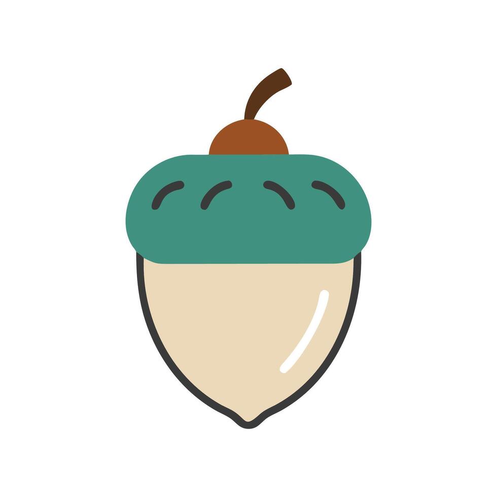 Nostalgic Acorn Design for Nature Lovers vector