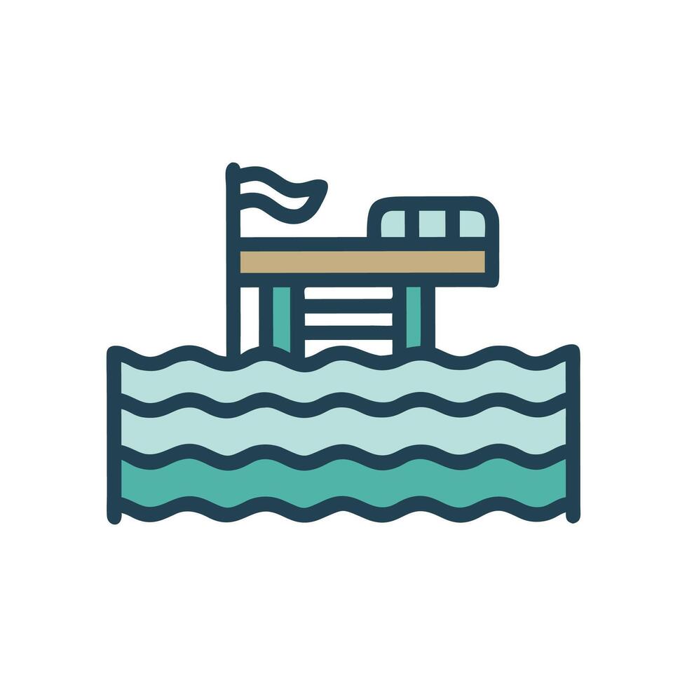 Dynamic Aquatic Center Design for Active Lifestyles vector