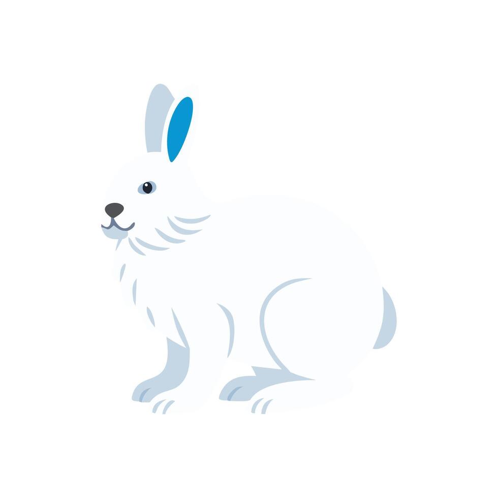 Elegant Arctic Hare for Wildlife Themes vector