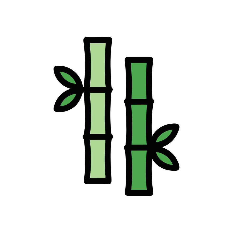 Beautiful Bamboo Design for Nature Illustrations vector