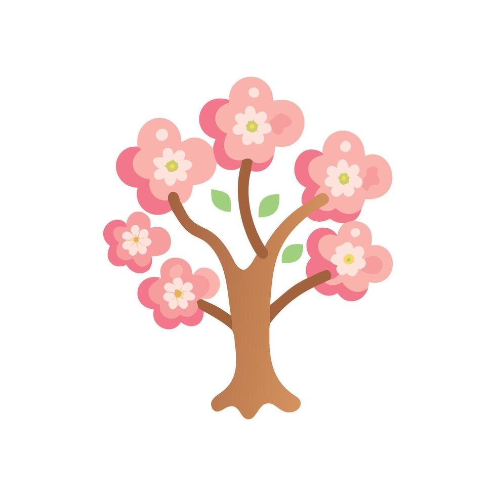 Elegant Blossoming Tree Artwork for Nature Projects vector