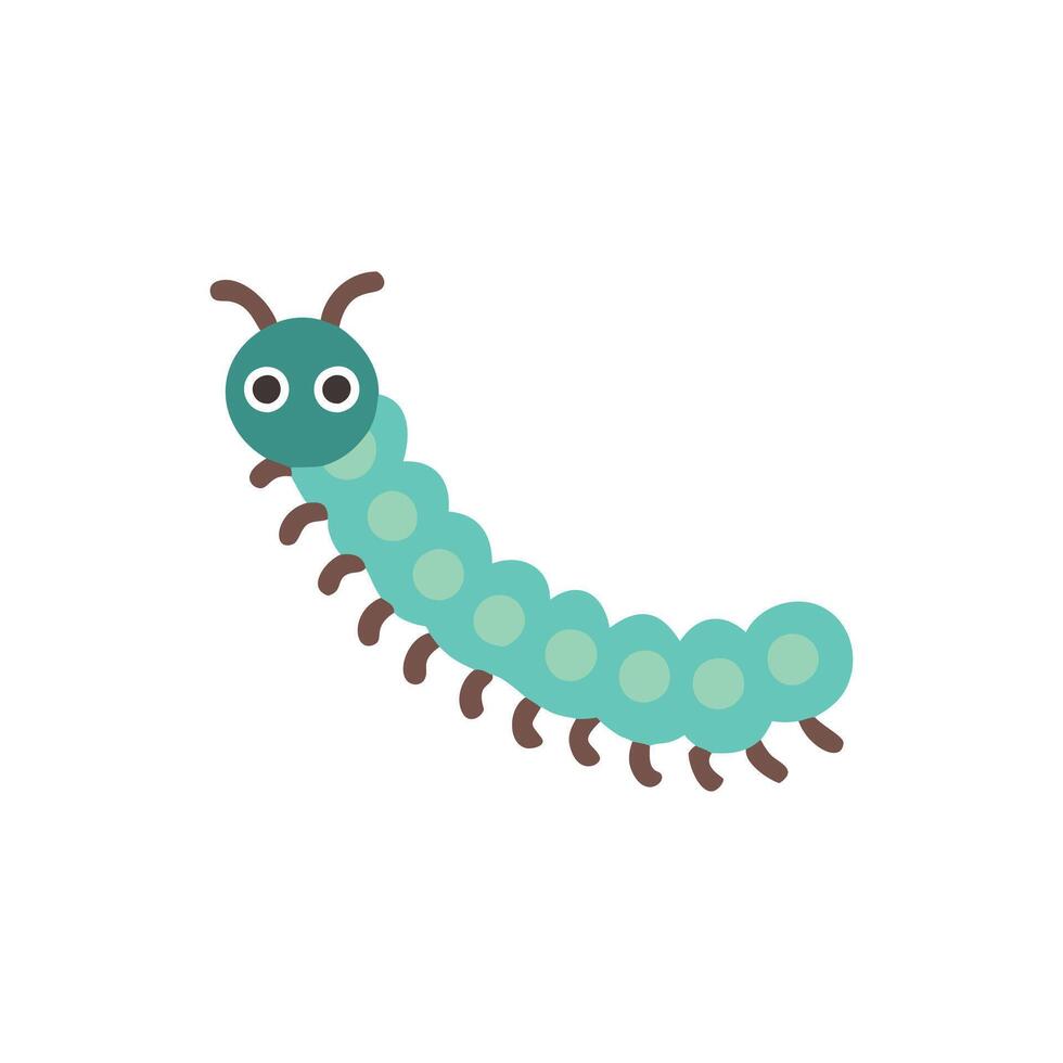 Vibrant Caterpillar Artwork for EcoFriendly Designs vector