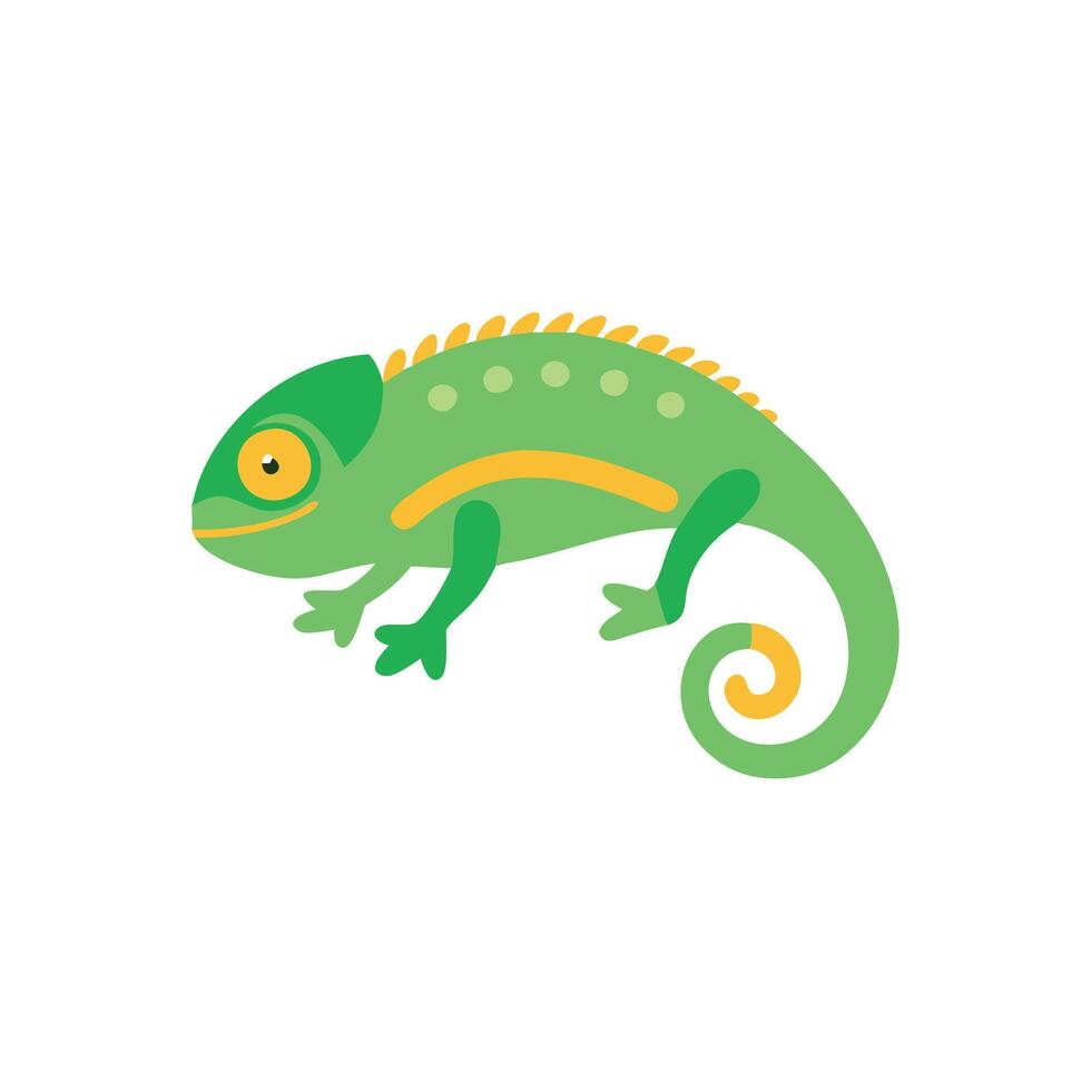 Vibrant Chameleon Artwork for Eco Designs vector
