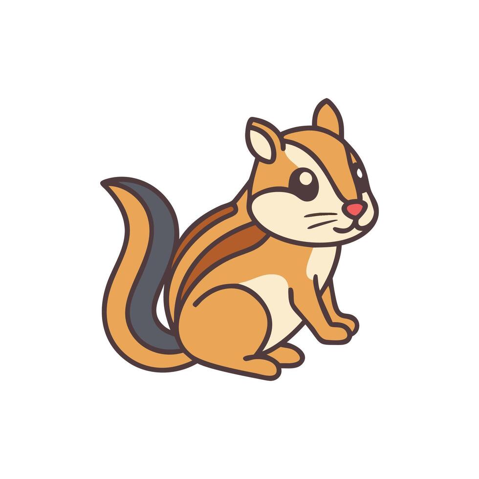 Elegant Chipmunk Artwork for EcoFriendly Designs vector
