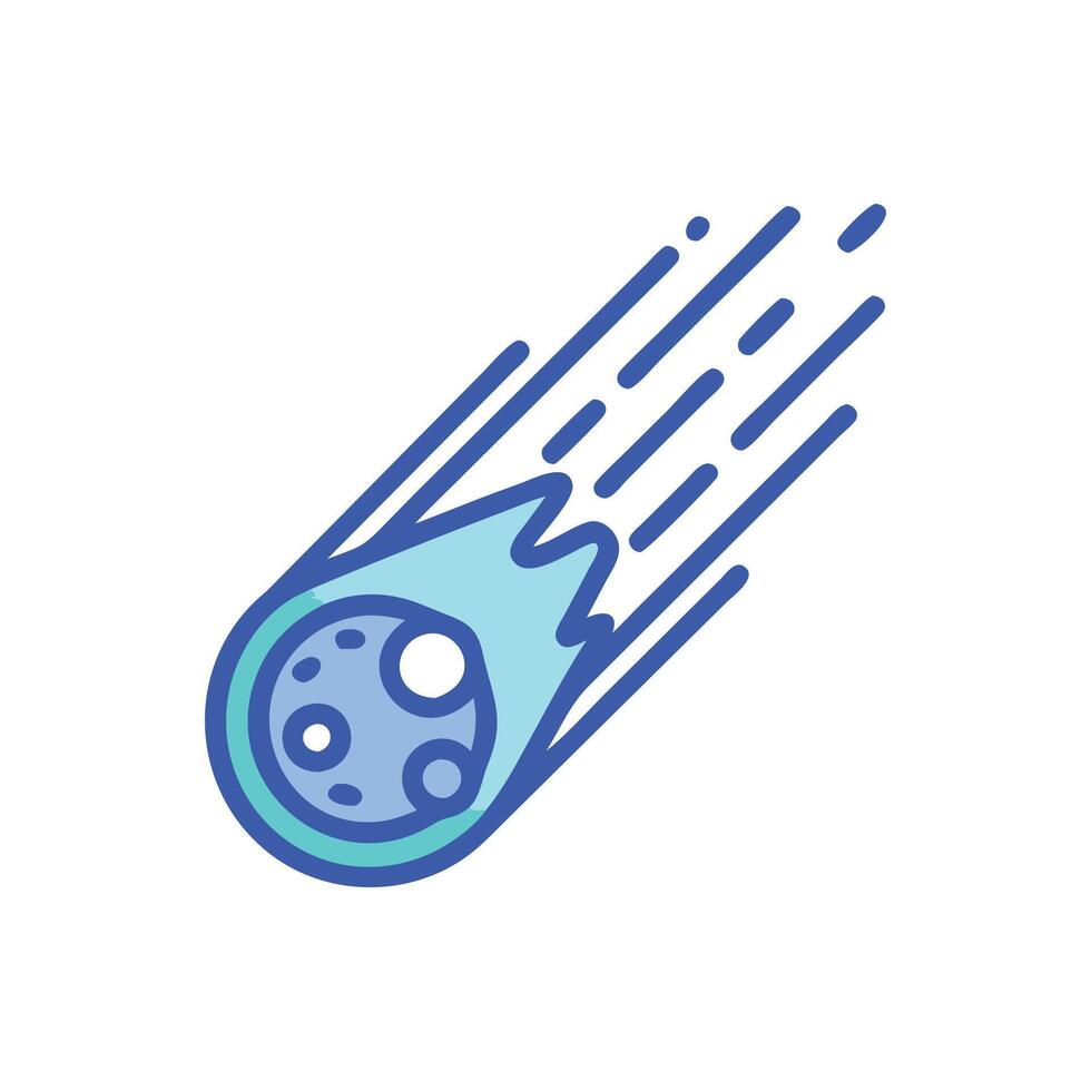 Stunning Comet Illustration for Cosmic Designs vector