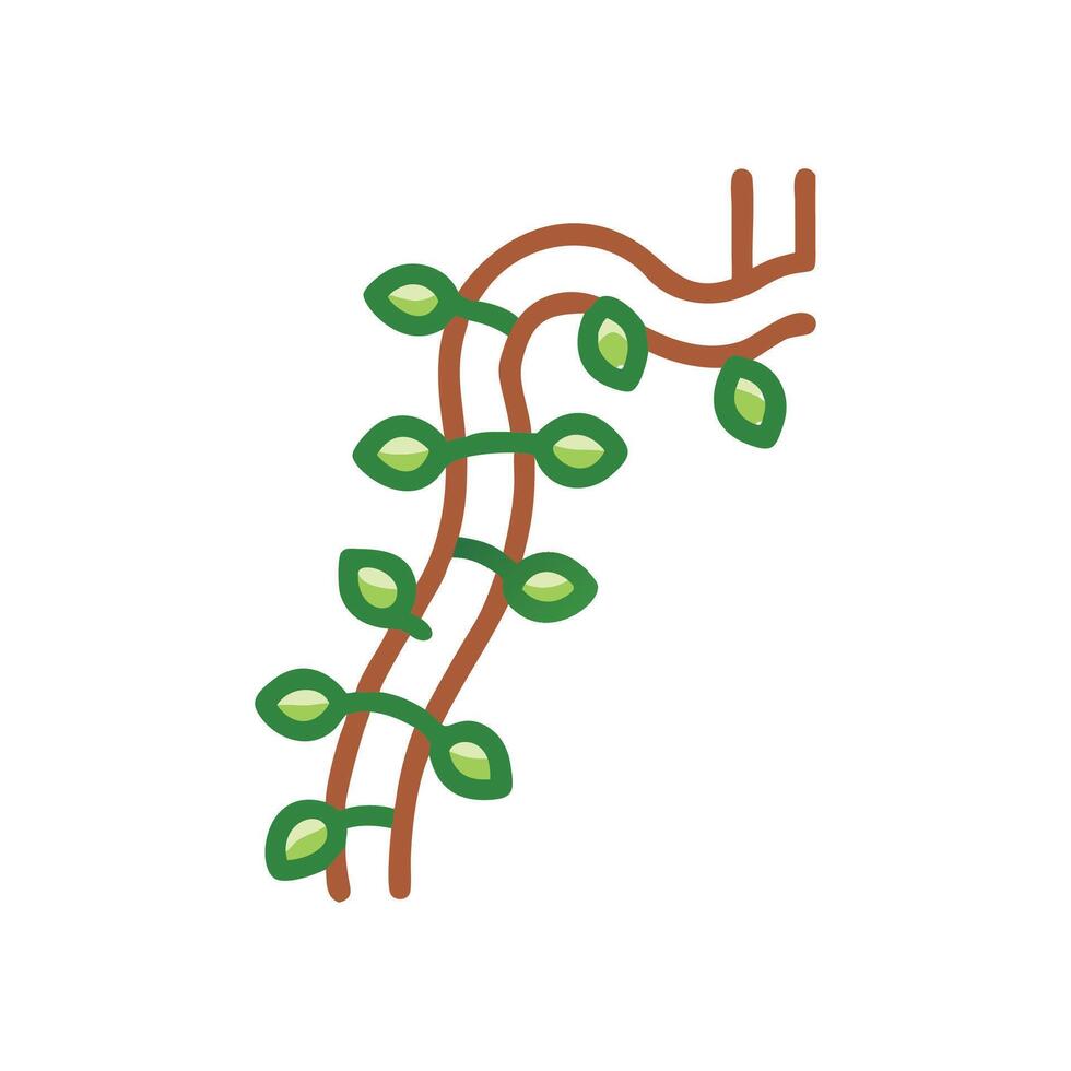 Elegant Climbing Vine Design for Nature Lovers vector