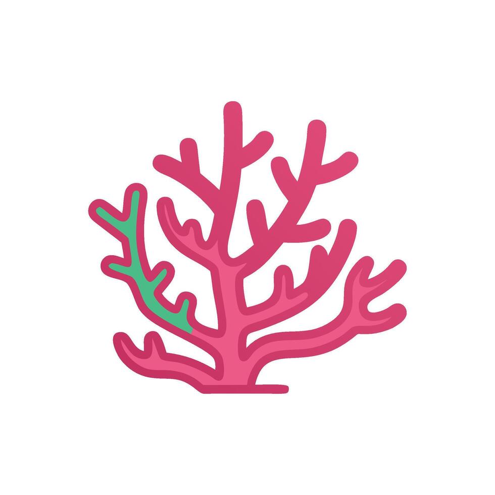 Vibrant Coral Artwork for EcoFriendly Designs vector