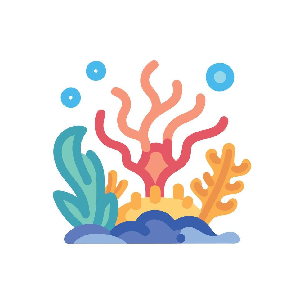 Elegant Coral Reef Illustration for Ocean Projects vector