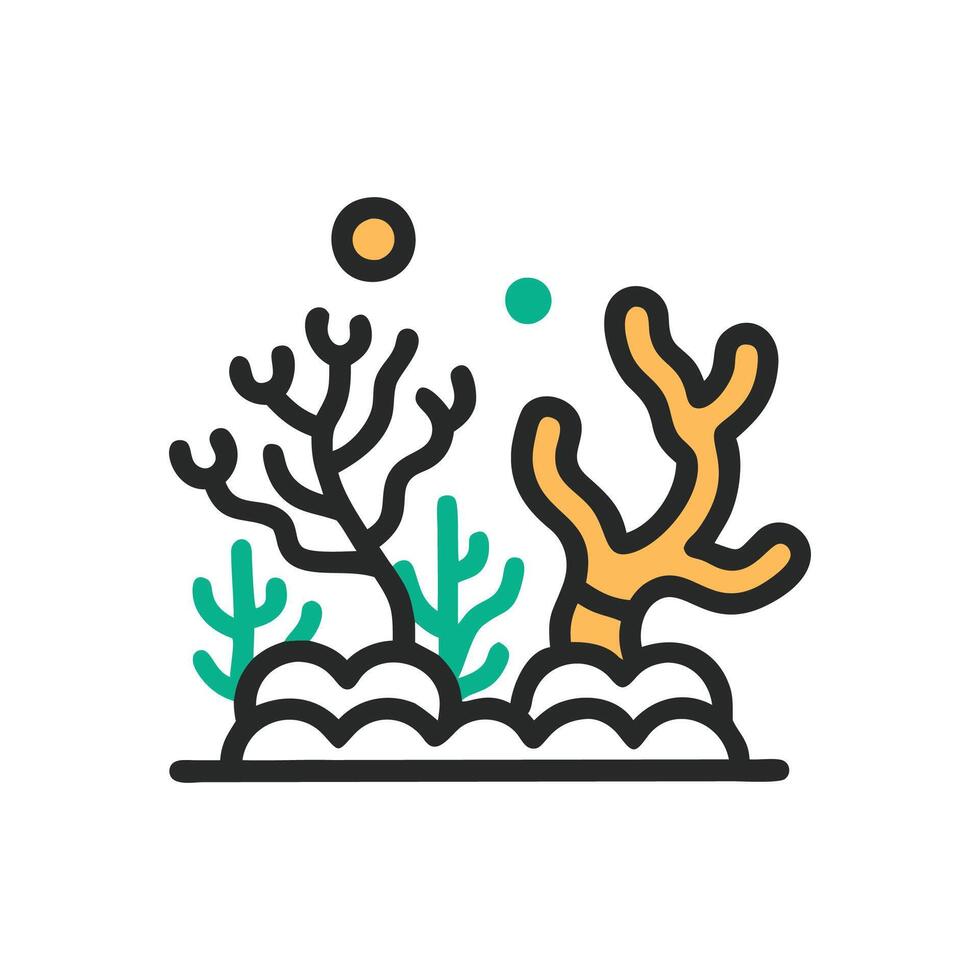 Charming Coral Reef Artwork for EcoFriendly Designs vector
