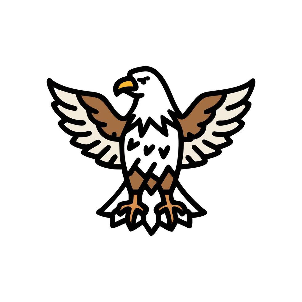Elegant Eagle for EcoFriendly Designs vector