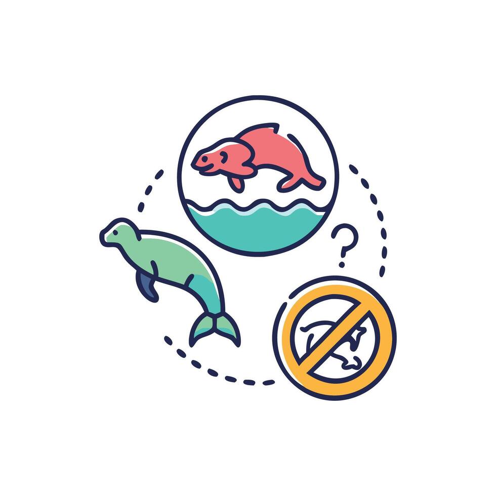 ThoughtProvoking Endangered Species Illustration vector