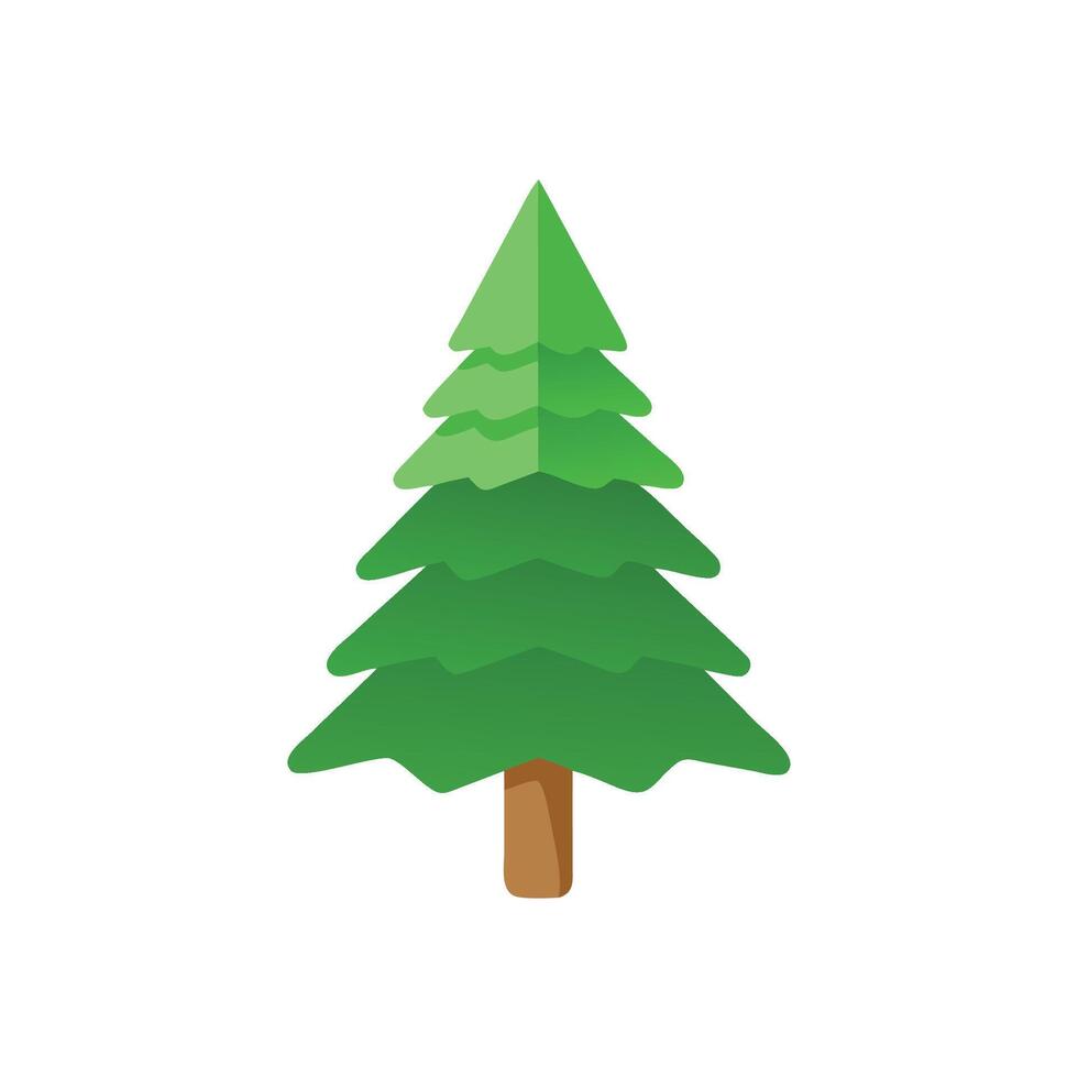 Elegant Evergreen Tree for Nature Lovers vector