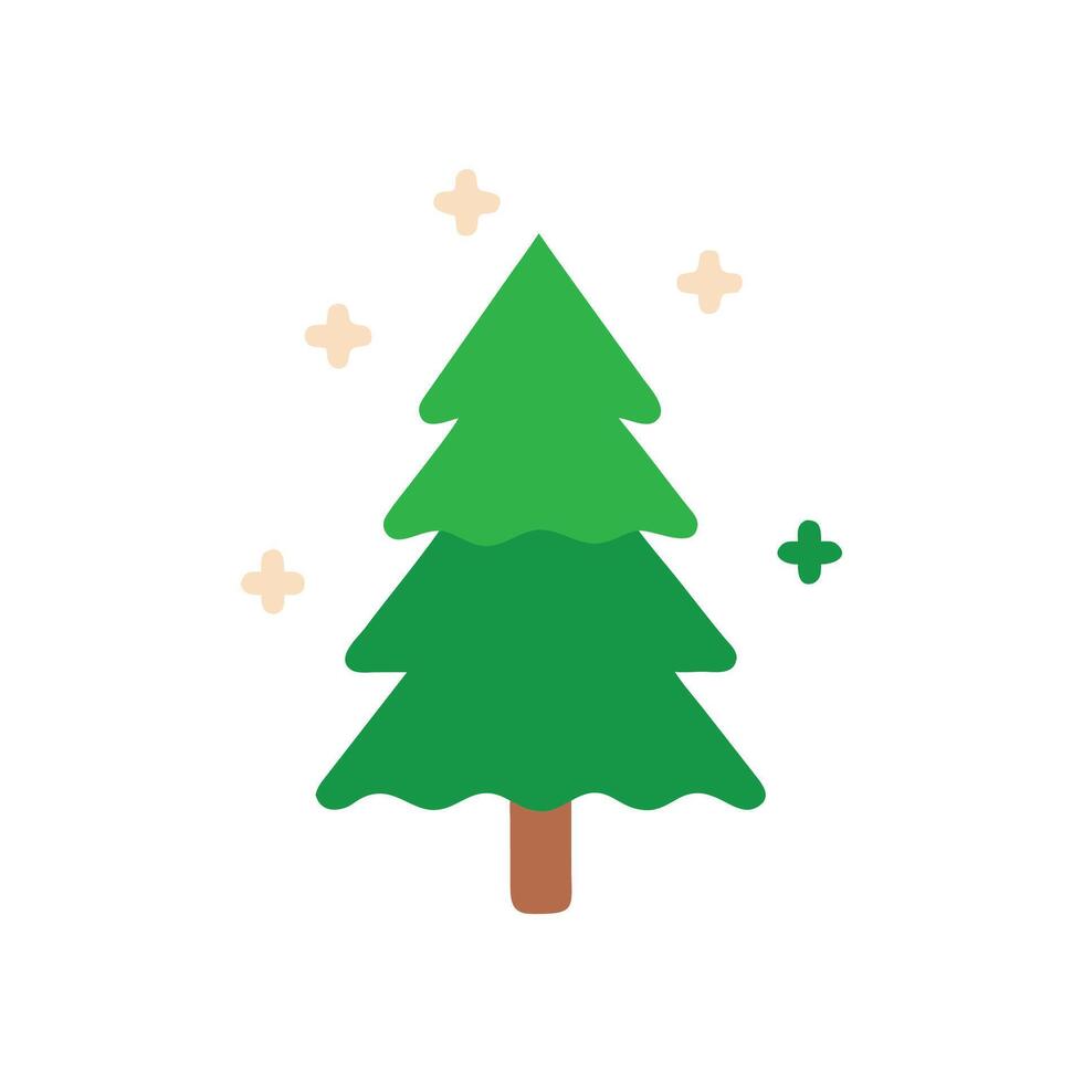 Majestic Evergreen Tree Illustration for Nature Projects vector