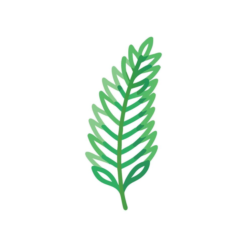 Vibrant Fern Artwork for EcoFriendly Designs vector