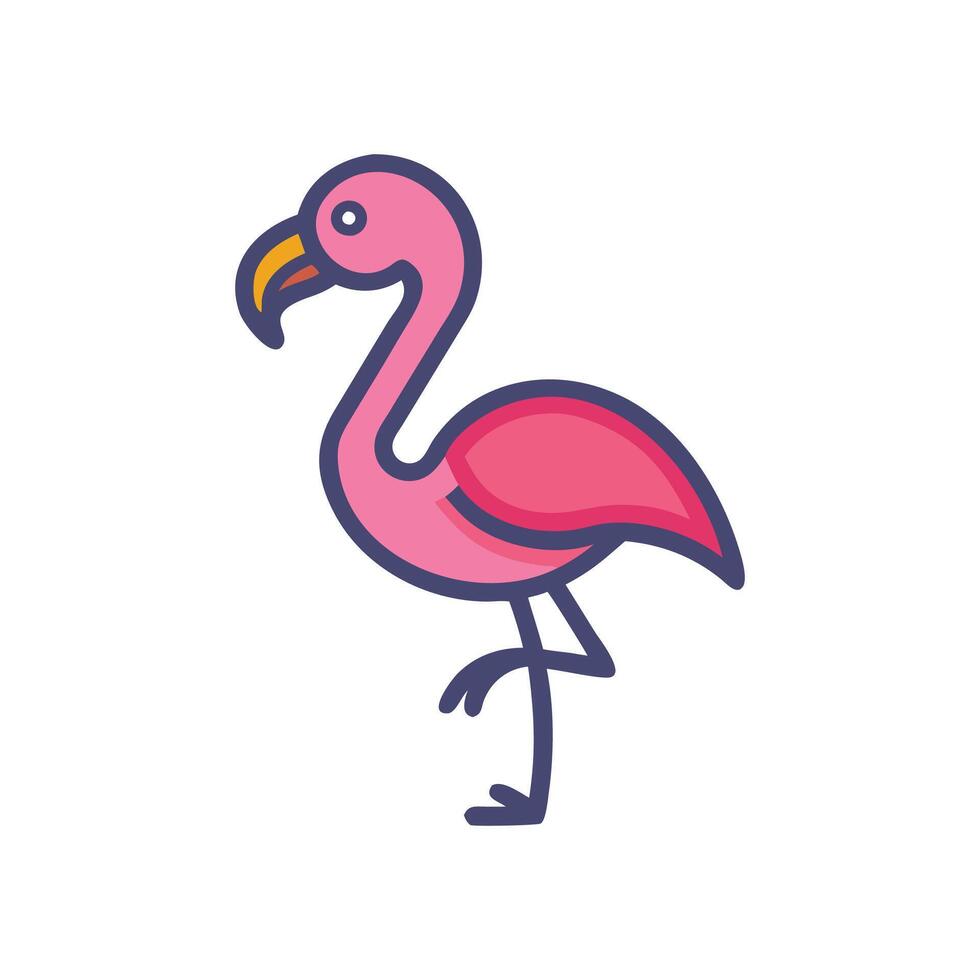 Elegant Flamingo Illustration vector