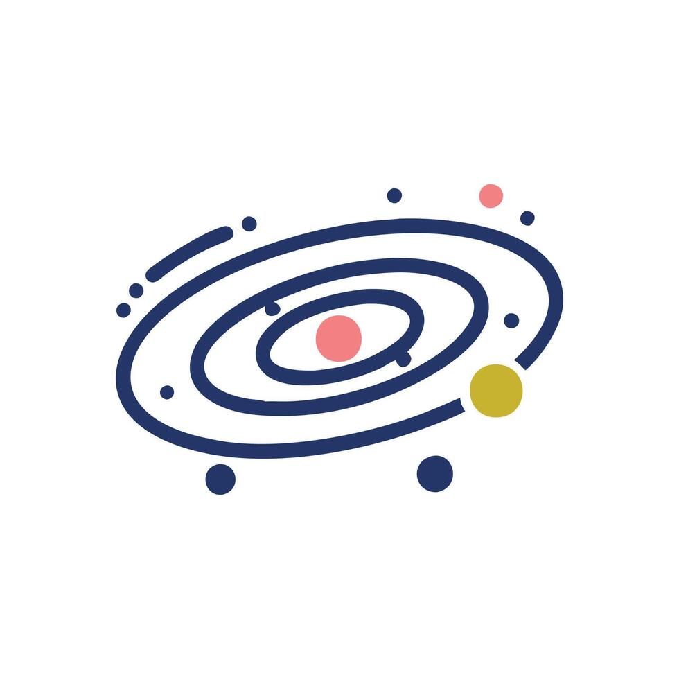 Vibrant Galaxy with Twinkling Stars vector