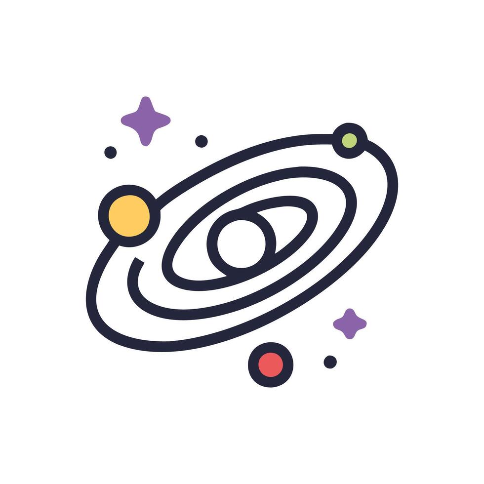 Majestic Galaxy with Colorful Nebula vector