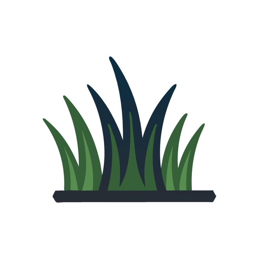 Vibrant Grass in Sunny Meadow vector