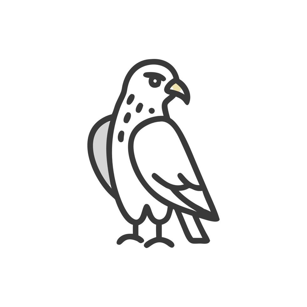 Majestic Hawk in Flight vector