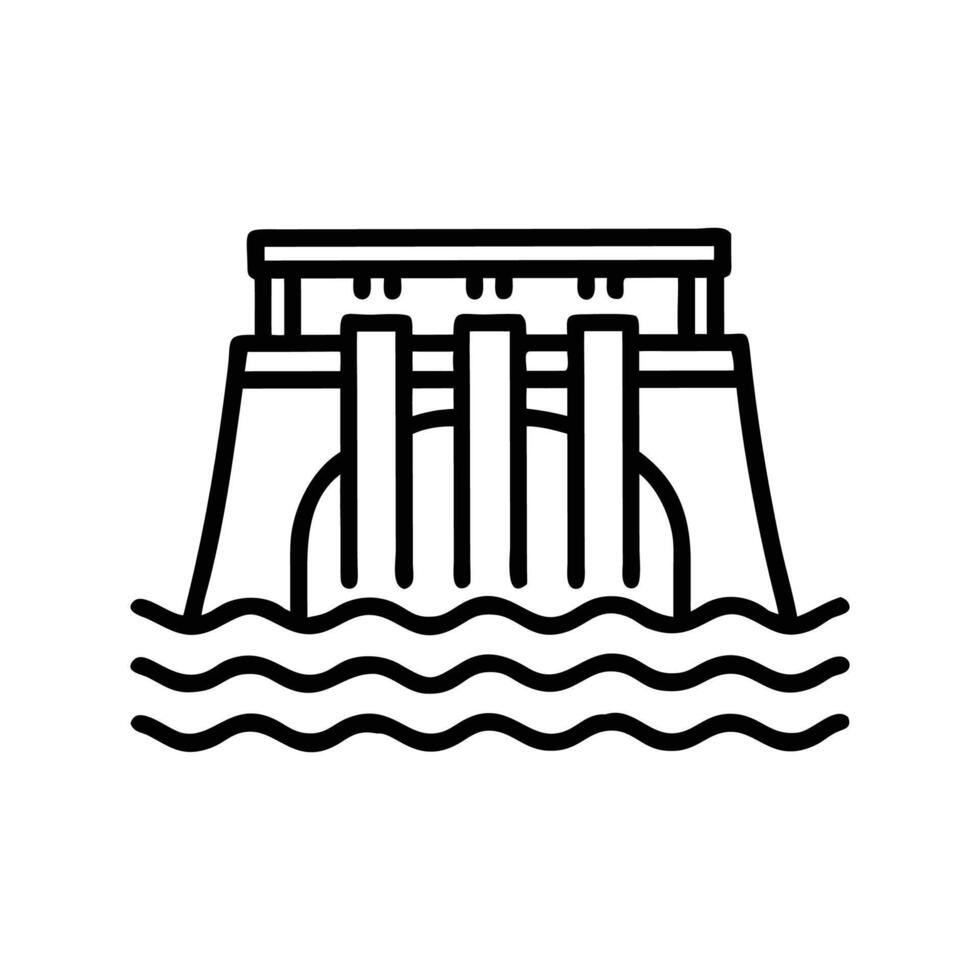 EcoFriendly Hydropower Energy Source vector
