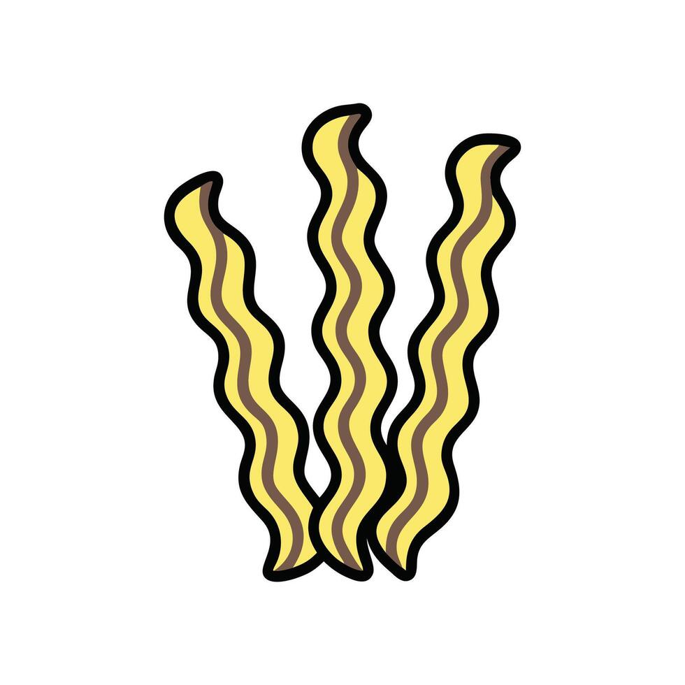 Artistic Kelp Illustration in Marine Environment vector