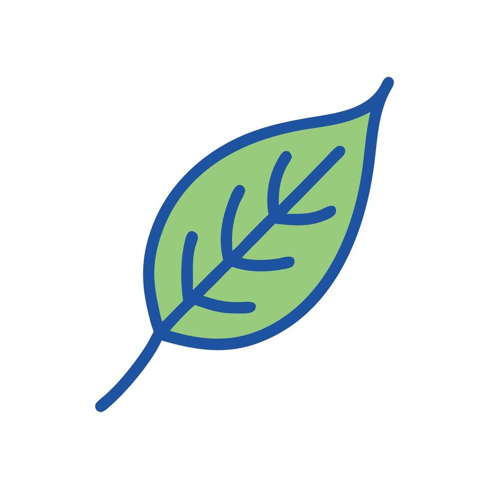 Vibrant Green Leaf in Natural Setting vector