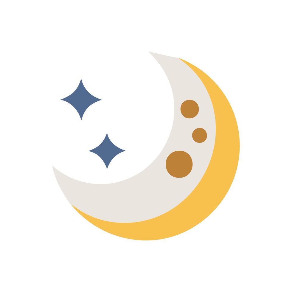 Mysterious Full Moon in the Clouds vector