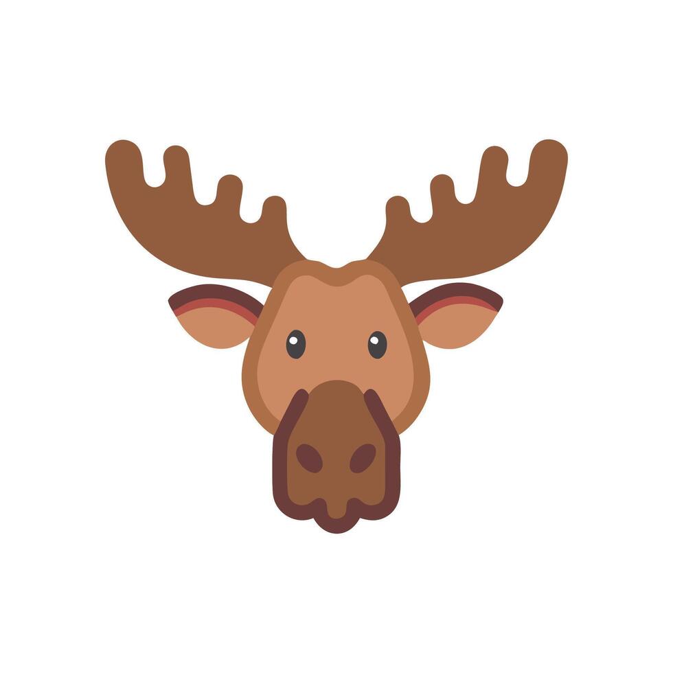Peaceful Moose by the River vector