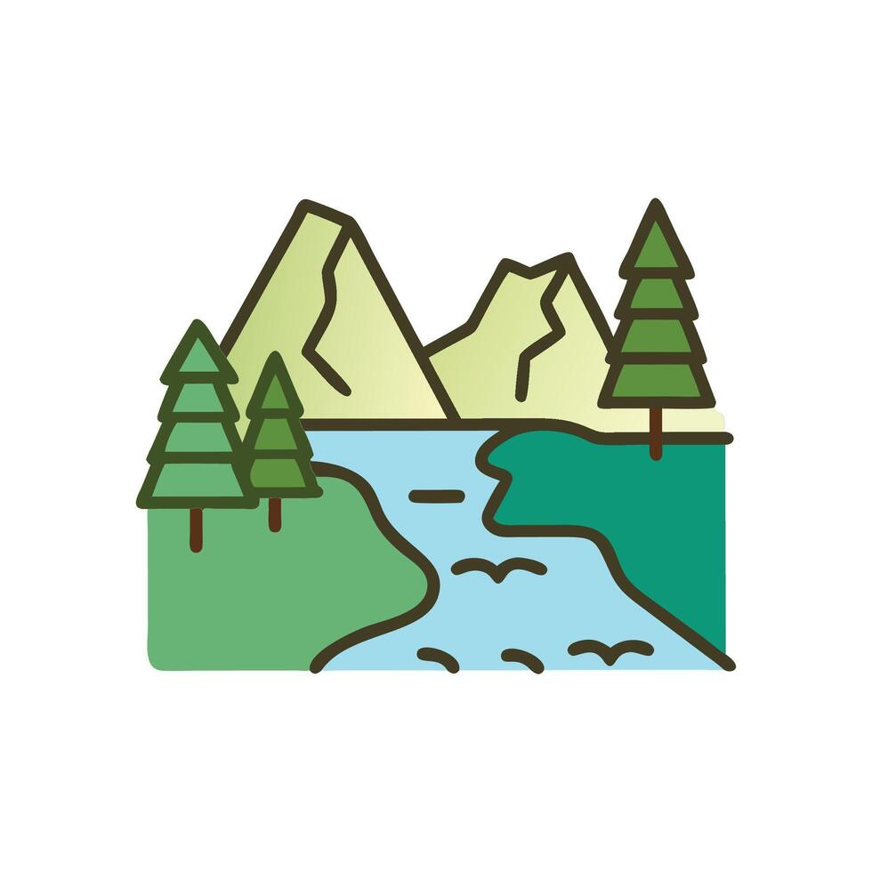 Breathtaking View of National Park vector