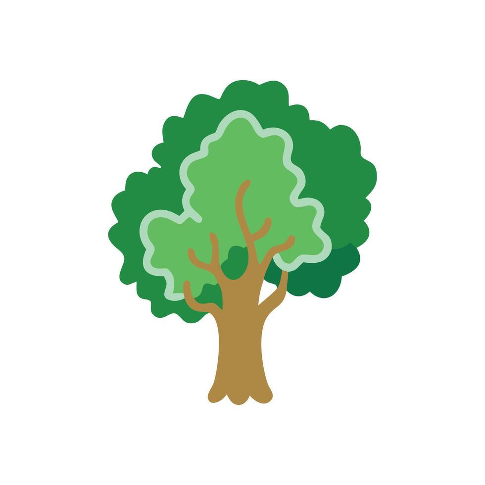 Stunning Oak Tree with Lush Foliage vector